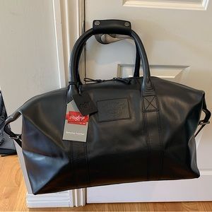 NEW! Rawlings Estonia Leather Duffle - Black